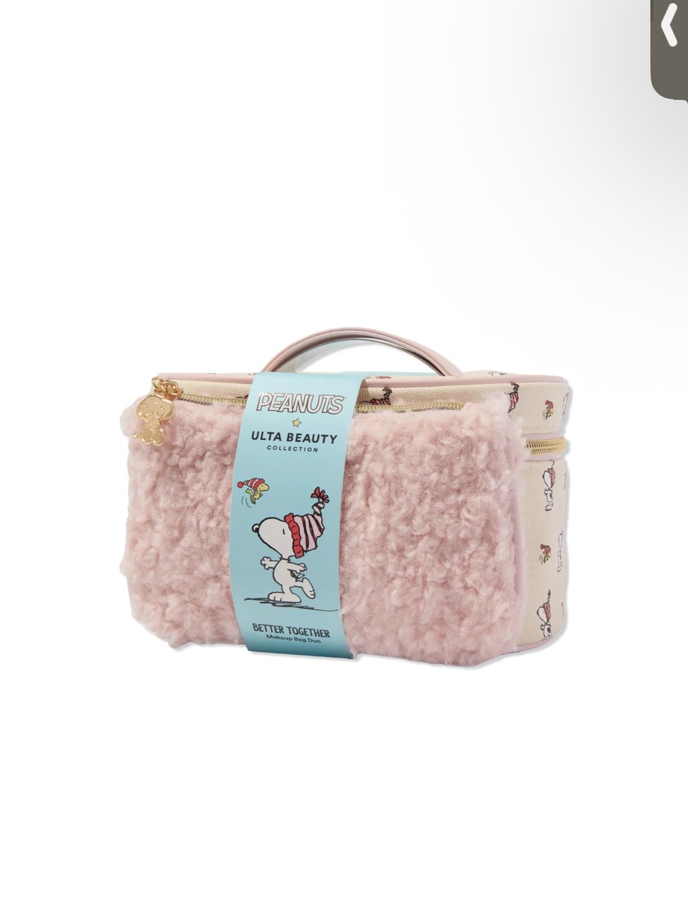 Peanuts  Pink Travel Case/Makeup Bag